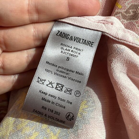 Zadig & Voltaire Rooka Glam Rock Dress Size S - Picture 5 of 5